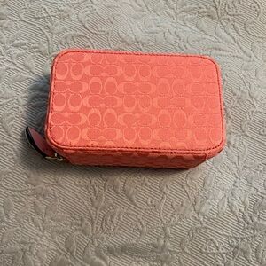 Coach Coral Textured Wallet